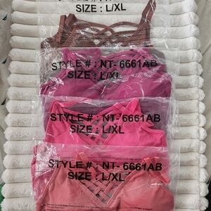 Lot of 4 Zenana Bralettes L/XL